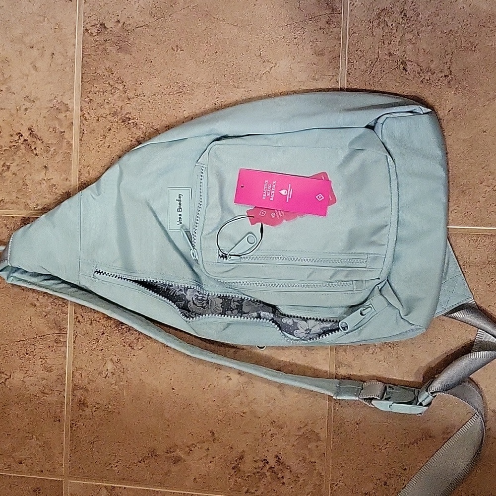 Vera Bradley Lighten Up Reactive Sling Backpack Water Repellent NWT